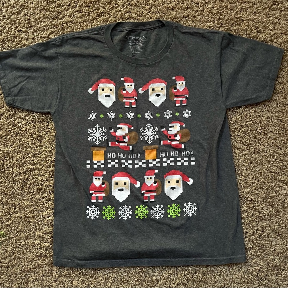 FIFTH SUN ~ Boys Christmas T Shirt ~ Size Large L